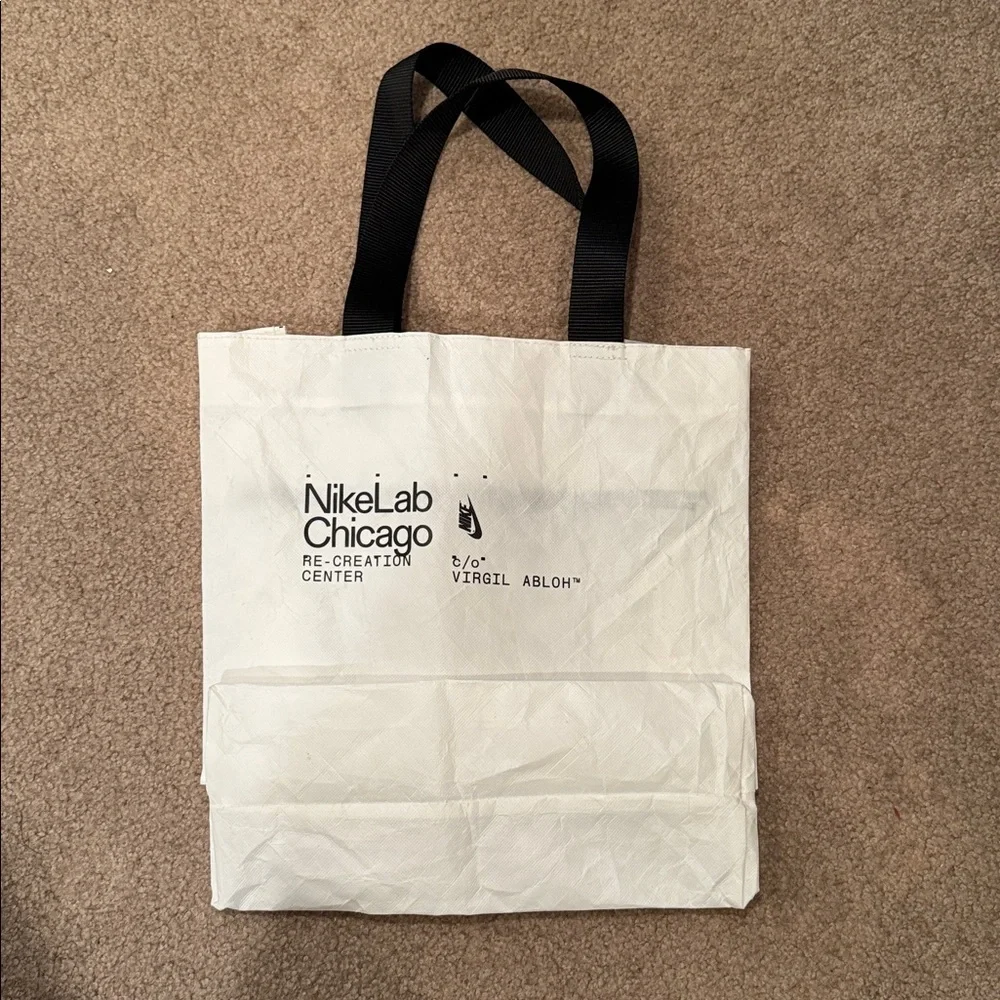 WHITE Nike Lab Chicago Virgil Abloh Limited Time Bag